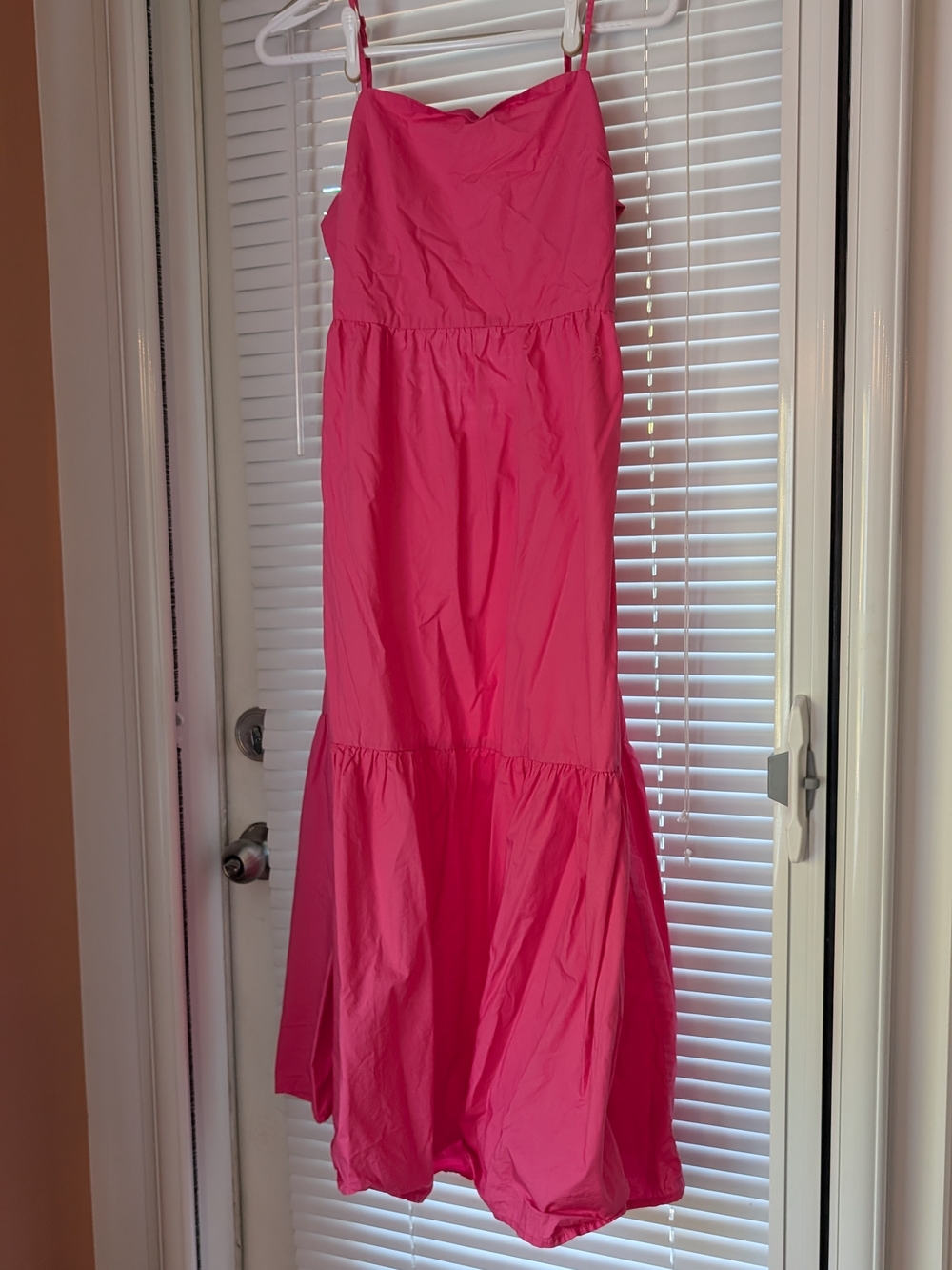 Joe Fresh Hot Pink Sleeveless Maxi Dress with Strappy Shoulders